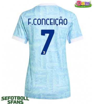 Juventus Francisco Conceicao #7 Bortatröja Kvinnor 2025-26 Kortärmad